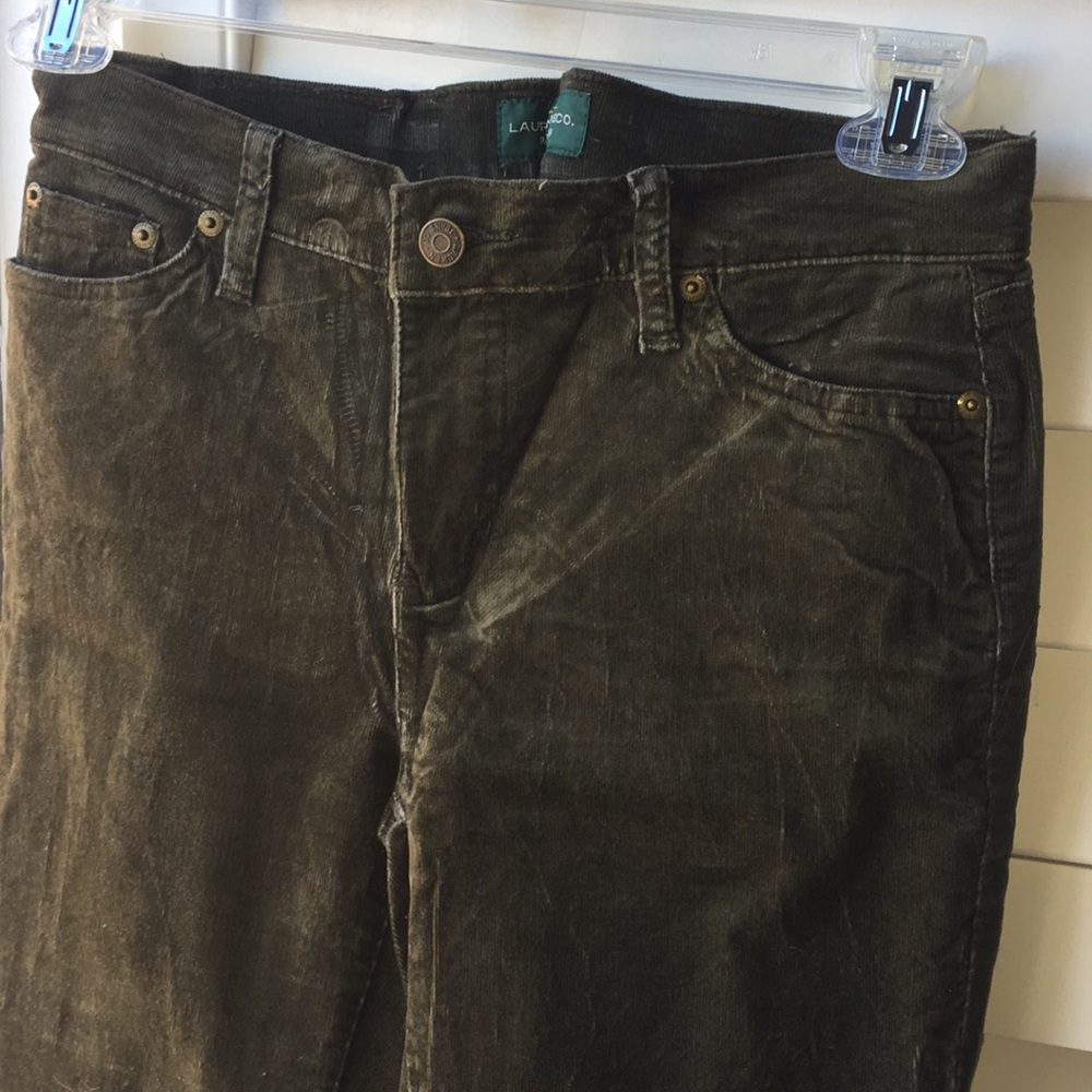 Army green corduroy Ralph Lauren jeans